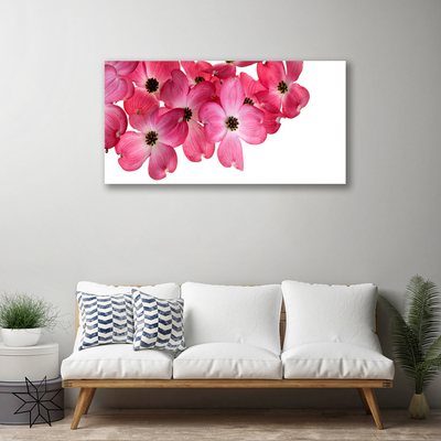 Canvas foto Flowers on the wall