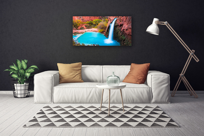 Canvas foto Waterval mountain nature