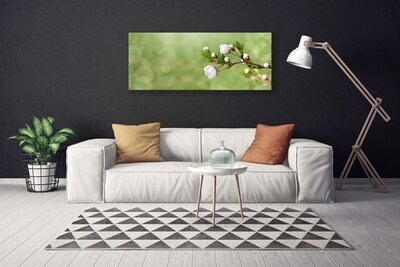 Canvas foto Flowers on the wall