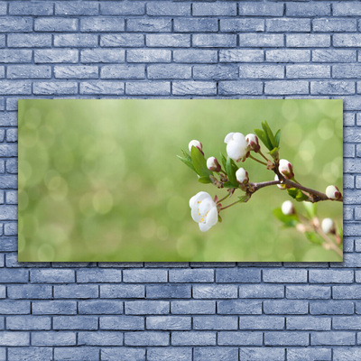 Canvas foto Flowers on the wall