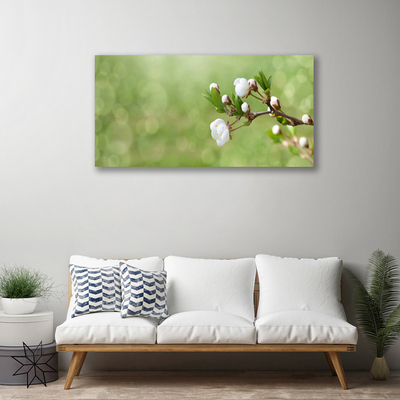 Canvas foto Flowers on the wall