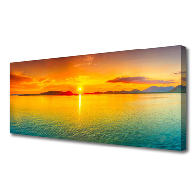Canvas foto Sea sun landschap
