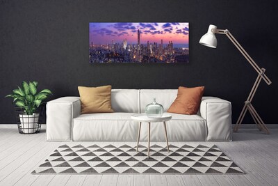 Canvas foto Wolkenkrabbers van de stad