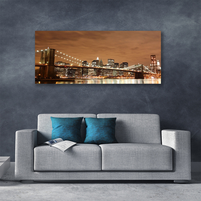 Canvas foto Bridge city architectuur