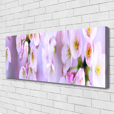 Canvas foto Flowers on the wall