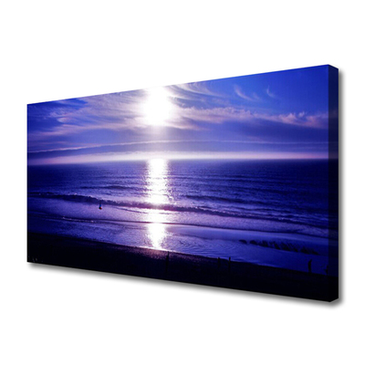 Canvas foto Sea sun landschap