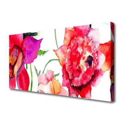 Canvas foto Art bloemen