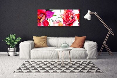 Canvas foto Art bloemen