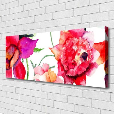 Canvas foto Art bloemen