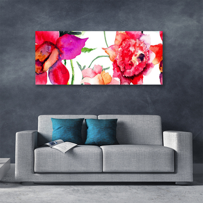 Canvas foto Art bloemen