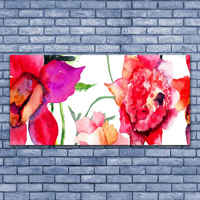 Canvas foto Art bloemen