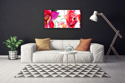 Canvas foto Art bloemen