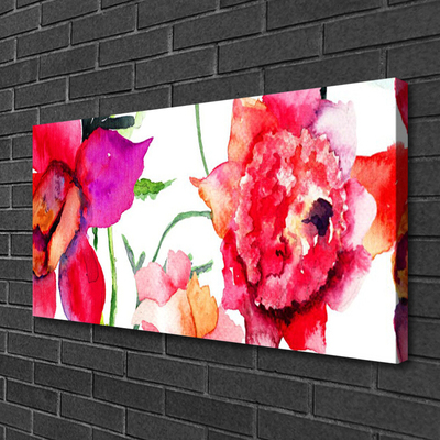 Canvas foto Art bloemen