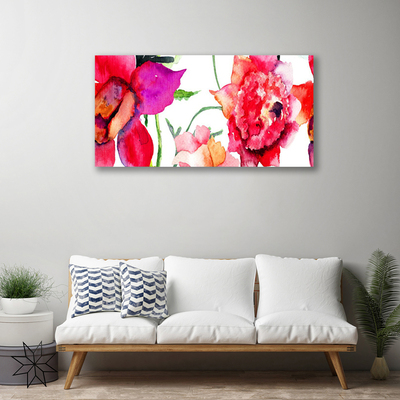 Canvas foto Art bloemen