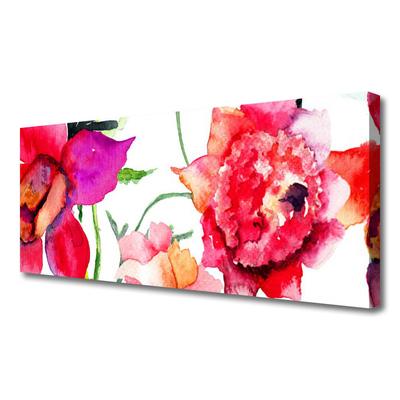 Canvas foto Art bloemen