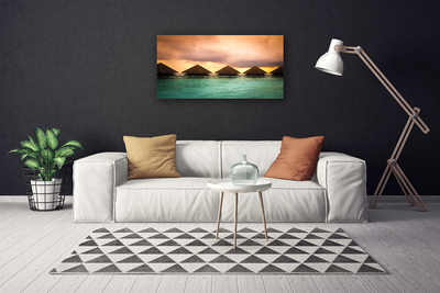 Canvas foto Architectuur sea water