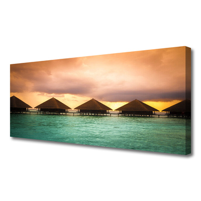 Canvas foto Architectuur sea water