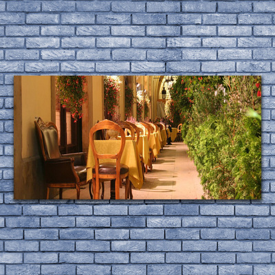 Canvas foto Restaurant architectuur