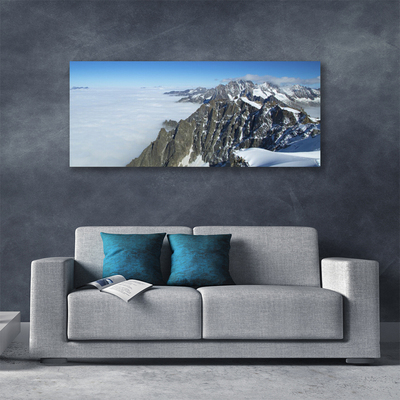 Schilderij op canvas Mist mountain landscape