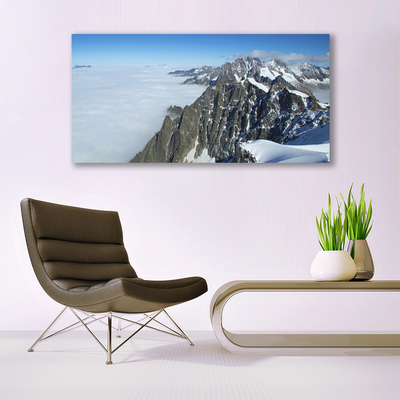 Schilderij op canvas Mist mountain landscape