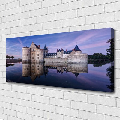 Schilderij op canvas Water castle architectuur