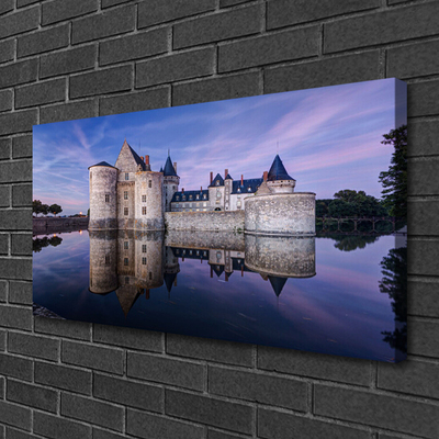 Schilderij op canvas Water castle architectuur