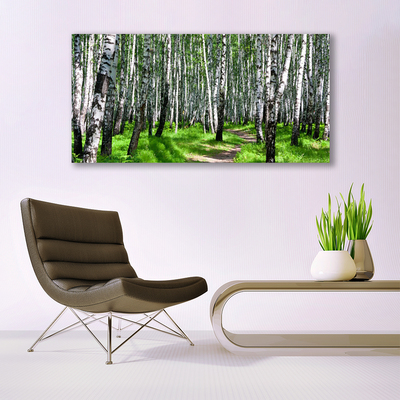 Schilderij op canvas Grass trees nature