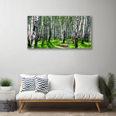 Schilderij op canvas Grass trees nature
