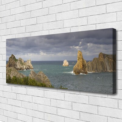 Schilderij op canvas Sea rock landscape