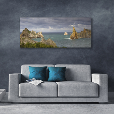 Schilderij op canvas Sea rock landscape