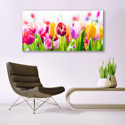 Schilderij op canvas Tulpen bloemen