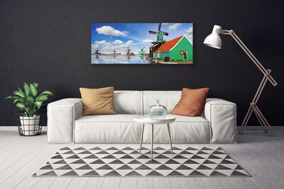 Schilderij op canvas House architecture