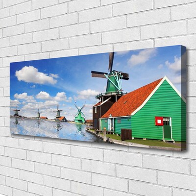 Schilderij op canvas House architecture