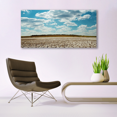 Schilderij op canvas Landschap van de woestijn van het zand