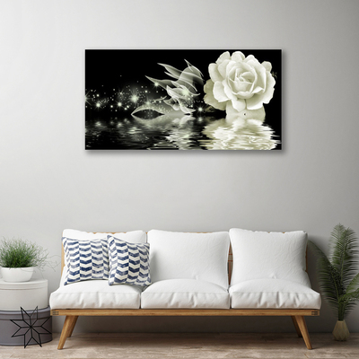 Schilderij op canvas Rose flower plant
