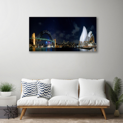 Schilderij op canvas Sydney bridge architectuur
