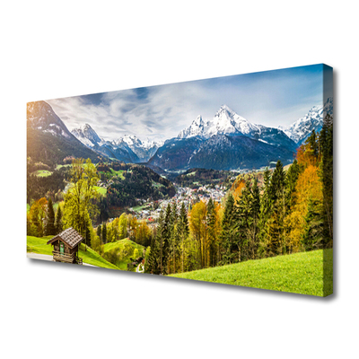 Schilderij op canvas Alps landscape