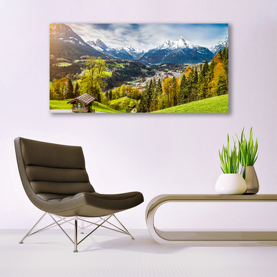 Schilderij op canvas Alps landscape