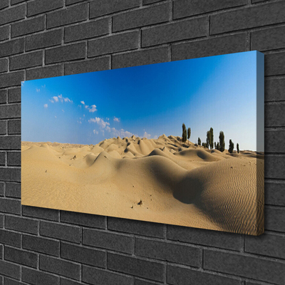 Schilderij op canvas Landschap van de woestijn van het zand