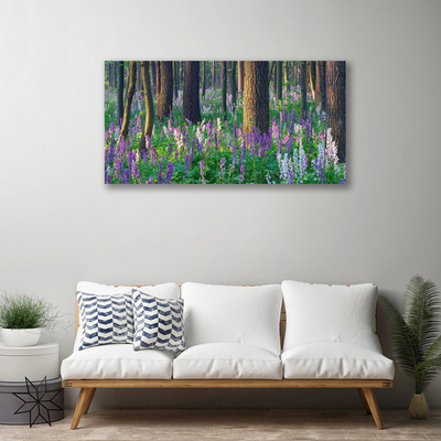 Schilderij op canvas Bos bloemen nature