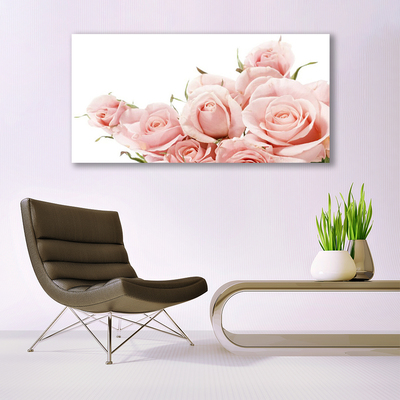 Schilderij op canvas Rozen bloemen plant