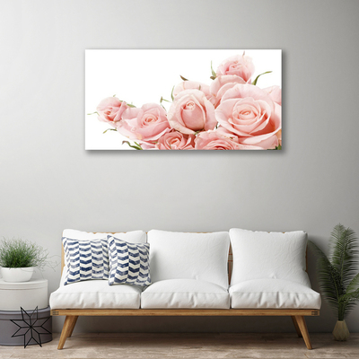 Schilderij op canvas Rozen bloemen plant