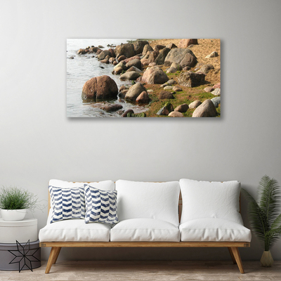 Schilderij op canvas Sea coast landschap