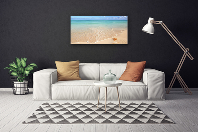 Schilderij op canvas Starfish strandlandschappen