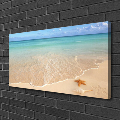 Schilderij op canvas Starfish strandlandschappen