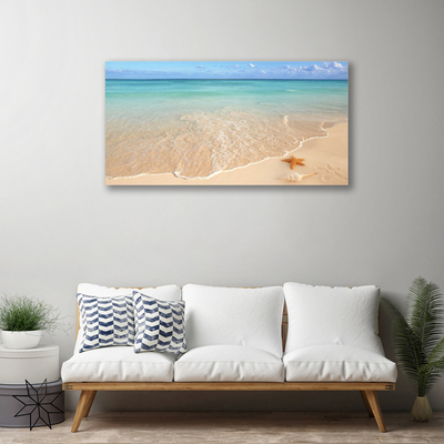 Schilderij op canvas Starfish strandlandschappen