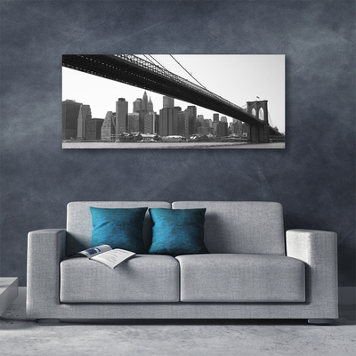 Schilderij op canvas Bridge city architectuur