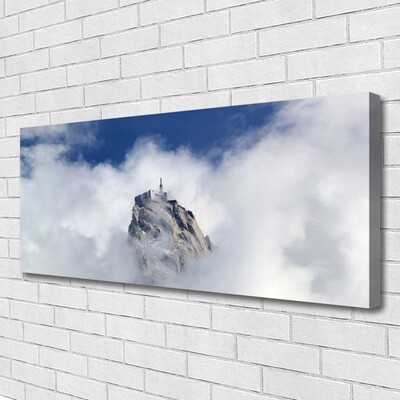 Schilderij op canvas Wolken landschap van de berg