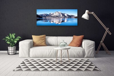 Schilderij op canvas Het landschap van bergen lake