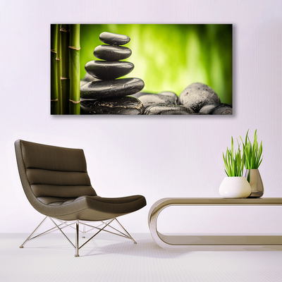 Schilderij op canvas Bamboo stones art